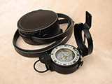 Francis Barker M-73 prismatic compass, Mils version with case